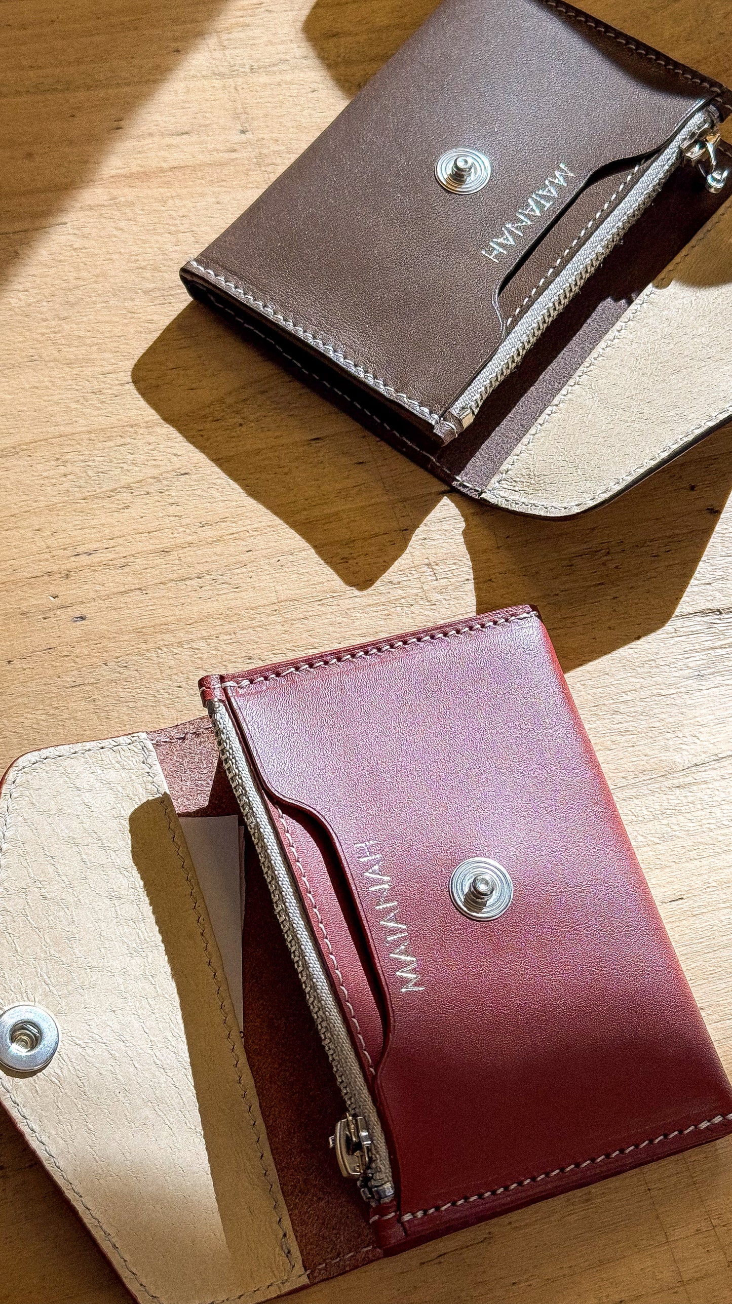 L'Essentiel - Porte-monnaie compact en cuir
