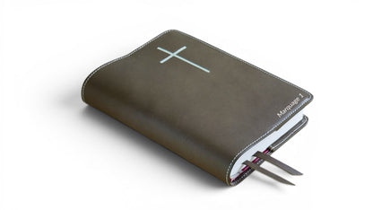 Couverture de bible en cuir - Croix