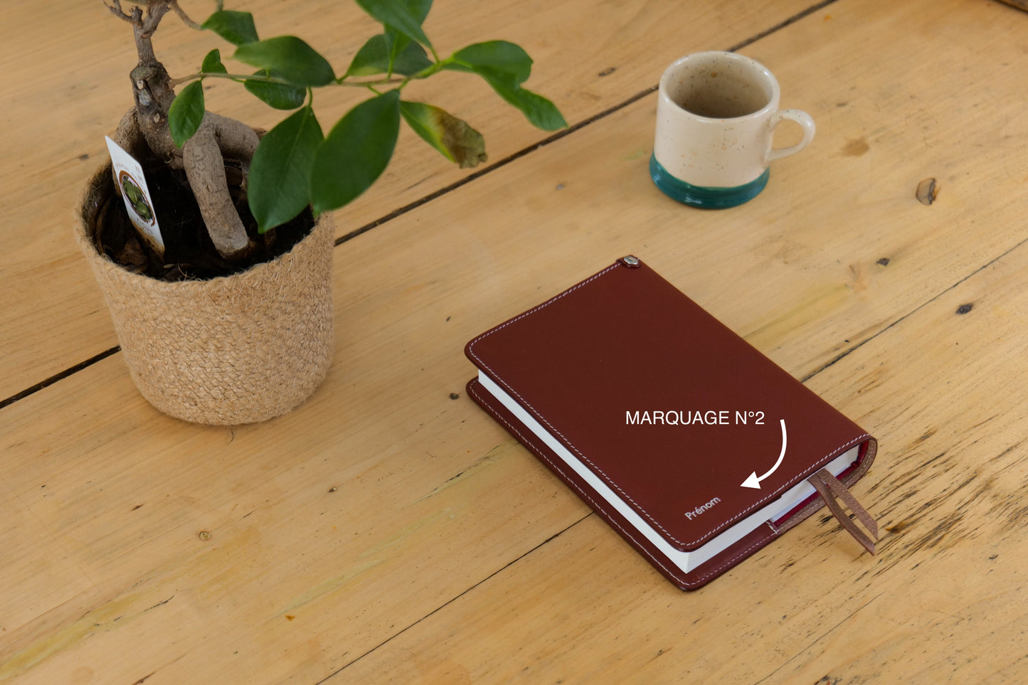 Couverture de bible en cuir - Croix