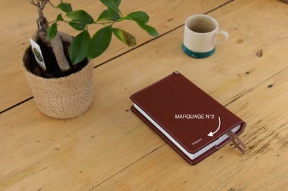 Couverture de bible en cuir - Croix