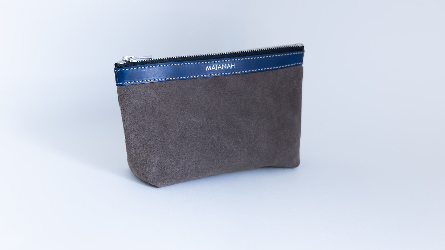Trousse Atelier en Daim Gris