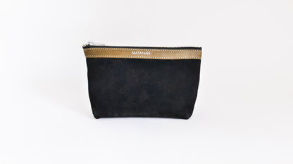 Trousse Atelier en cuir Nubuck Noir