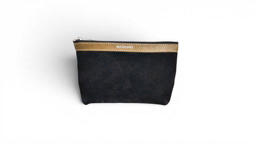 Trousse Atelier en cuir Nubuck Noir