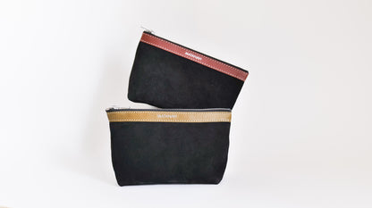 Trousse Atelier en cuir Nubuck Noir