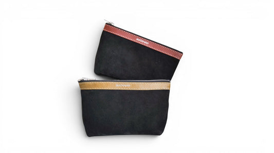 Trousse Atelier en cuir Nubuck Noir