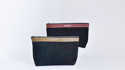 Trousse Atelier en cuir Nubuck Noir