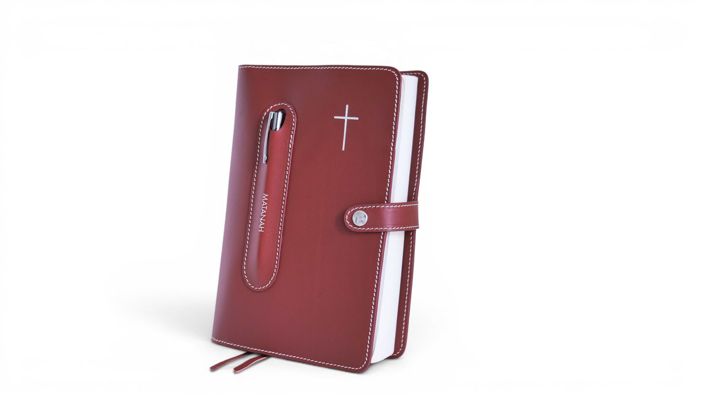 Couverture de Bible en cuir - Compagnon