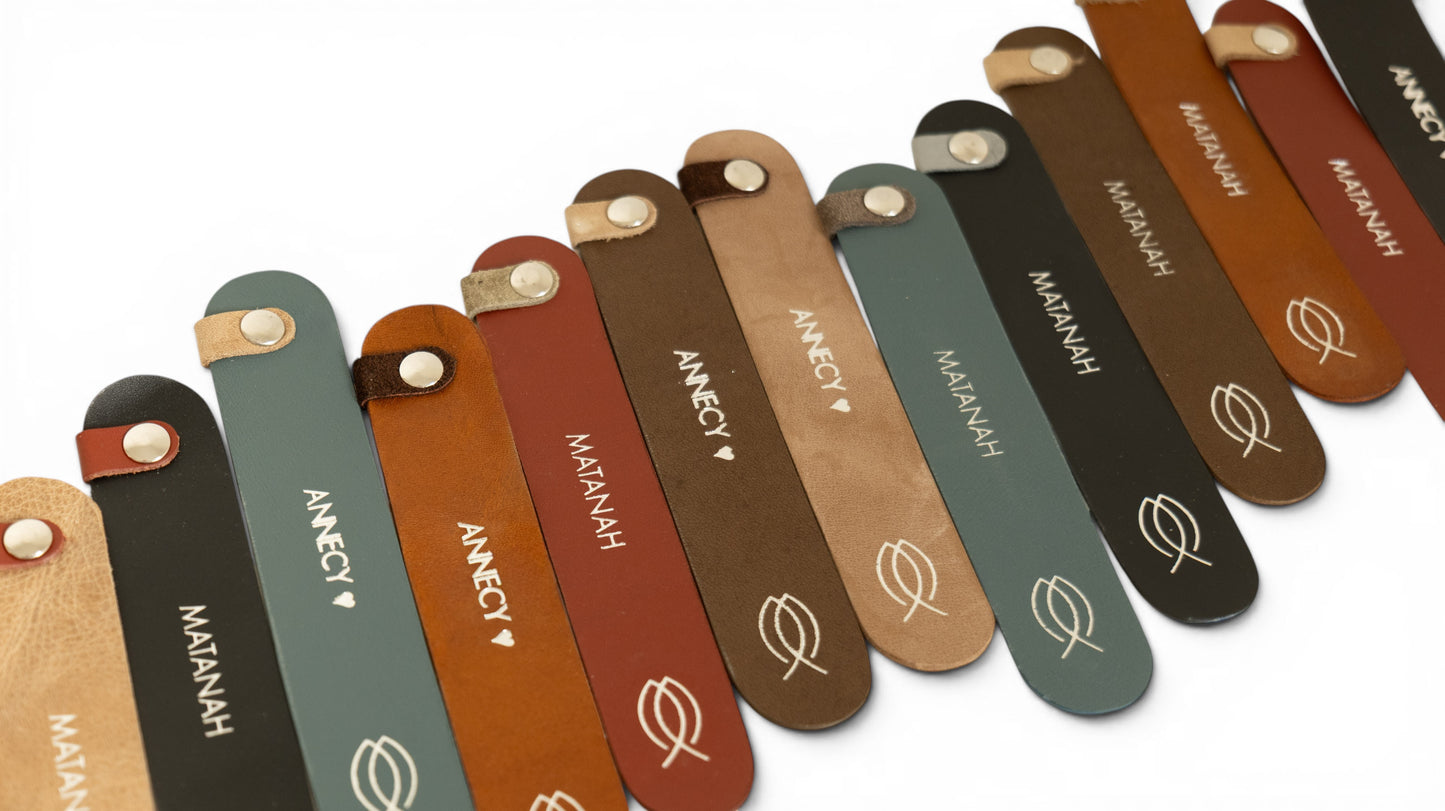 Marque-pages Signature en cuir