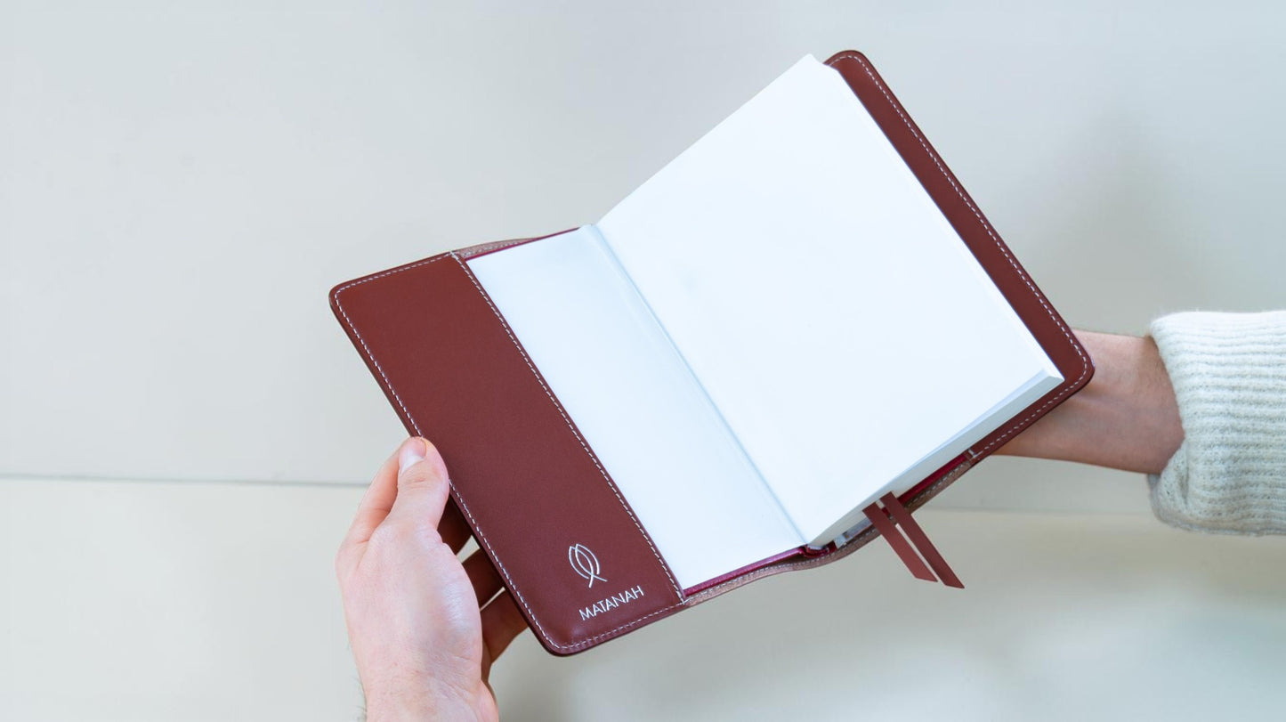 Couverture de bible en cuir - Poissons